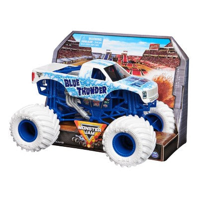 Monster Jam Blue Thunder Diecast Monster Truck - 1:24 Scale