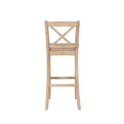 Linon Torino Wash X Back Counter Height Barstool Gray (LOCAL PICKUP ONLY)