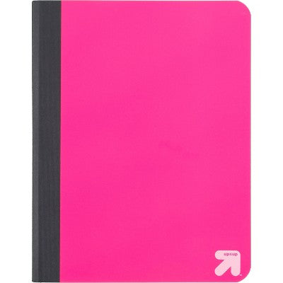 Wide Ruled Pink Flexible Cover Composition Notebook - up & up