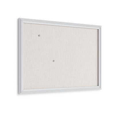 U Brands 17"x23" Thin Decor Linen Bulletin White (LOCAL PICKUP ONLY)