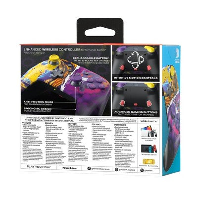 PowerA Pikachu vs Gengar Enhanced Wireless Controller - Nintendo Switch