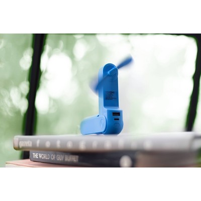 Vivitar 500mAh Power Bank Fan - Blue