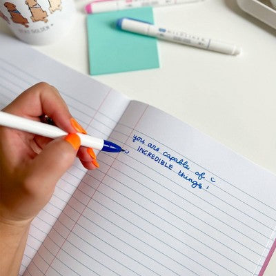 Callie Danielle 160 Pages Wide Ruled Composition Notebook Pink Checker