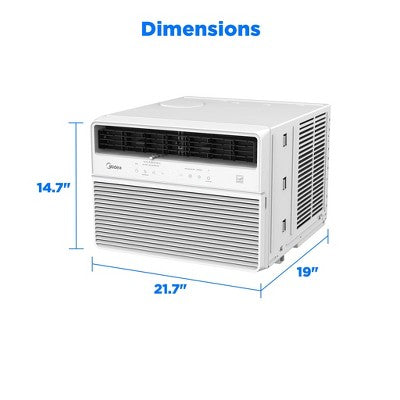 Midea 14,000 BTU DOE Smart Inverter Window Air Conditioner, For Spaces Up to 700 sq. ft, White (LOCAL PICKUP ONLY)