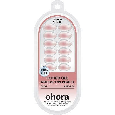 Ohora Gel Nail Art Gel Tip - Rosy Glow - 30ct
