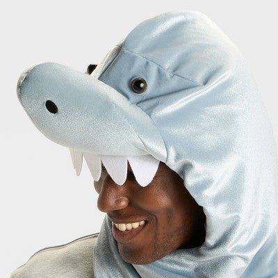 Adult Snood Shark Halloween Costume Headwear - Hyde and EEK! Boutique Gray