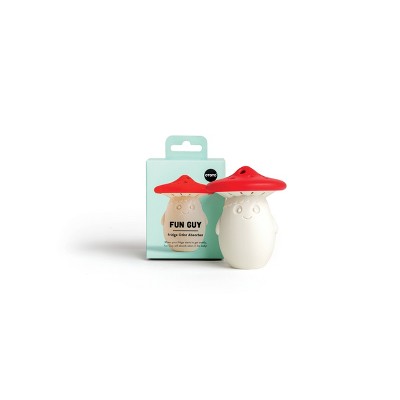 Ototo Fun Guy Fridge Deodorizer: BPA-Free Silicone, Dishwasher-Safe, Red & White, Refrigerator Organizer, 4.44" Height
