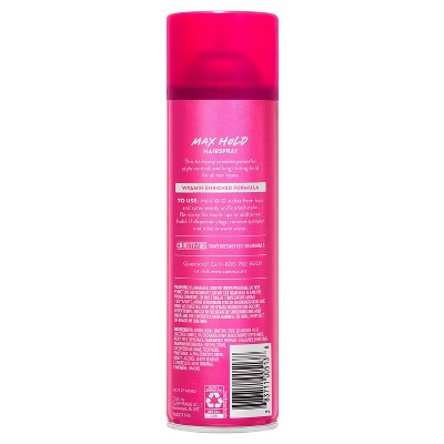 Suave Max Hold Scented Hairspray - 11oz: Styling & Securing Spray for All Hair Types