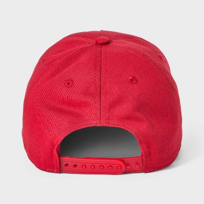 Girls' Lace Bow Baseball Hat - Red