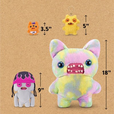 Fuggler 9" Fugg Life Squidge gray Stuffed Animal