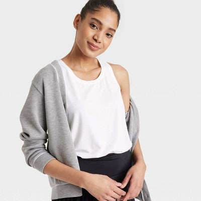 Women's Beyond Ease Racerback Tank Top - All In Motion White L