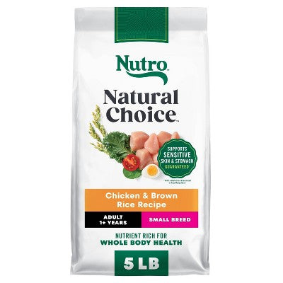 Nutro Wholesome Nutrition Natural Choice Essentials Chicken, Vegetable and Rice Flavor Small Breed Adult Dry Dog Food - 5lbs