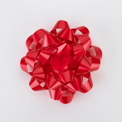 Bows And Sparkles 6" Large Gift Bow Red
