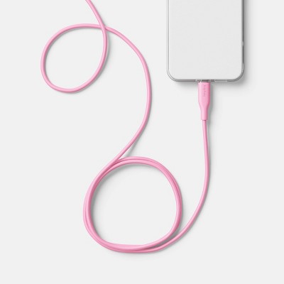 6' A+L Silicone Cable - heyday Candy Pink
