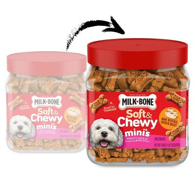 Milk-Bone Soft & Chewy Minis Dog Treat with Chicken Flavor - 18oz