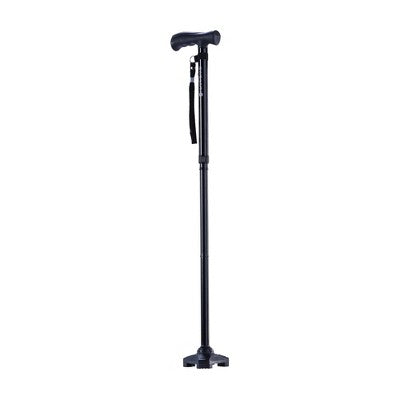 Drive Medical HurryCane Freedom Edition Folding Cane with T Handle, Black