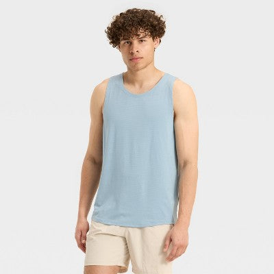 Men's Linear Mesh Tank Top - All In Motion Light Blue S