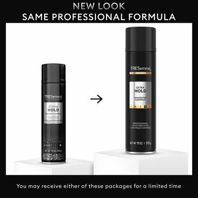 Tresemme Extra Hold Unscented Hairspray for 24-Hour Frizz Control - 11oz: Aerosol, All Hair Types, Hair Styling
