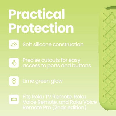 GEMS Roku Cover - Neon Green