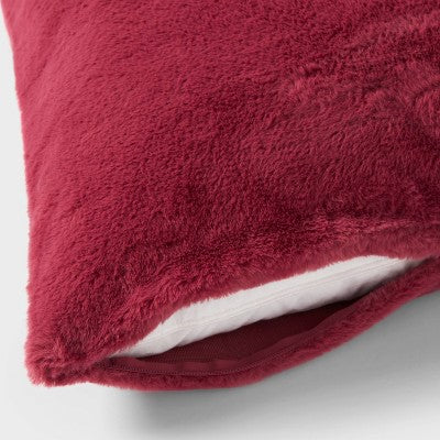 Plush Body Pillow Cover Dark Mauve - Room Essentials