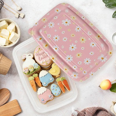 Cook With Color Floral 6pk 5c Semi Durable Food Storage Containers