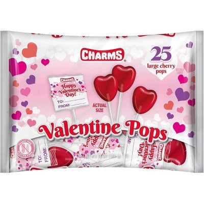 Charms Valentine's Classroom Exchange Pops - 13.75oz/25ct