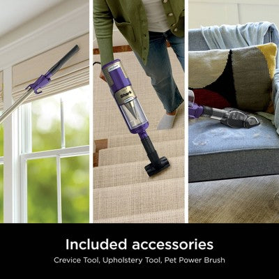 Shark PowerDetect Ultra-Light Corded Stick Vacuum with DuoClean Detect Technology and Self-Cleaning Brushroll Purple HZ4002 (LOCAL PICKUP ONLY)