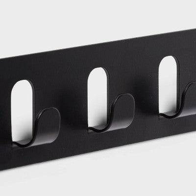 Over The Door Multi Function Basket and Hook Black - Brightroom