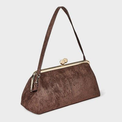Kiss Lock Clutch Bag - A New Day Brown