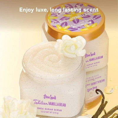 Tree Hut Tahitian Vanilla Bean Shea Sugar Body Scrub - 18oz