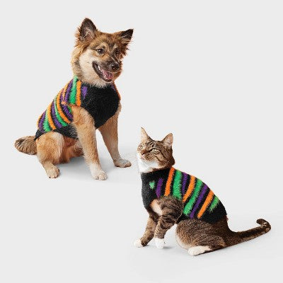 Striped Dog and Cat Sweater - Boots & Barkley S
