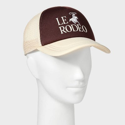 Le Rodeo Western Trucker Hat - Wild Fable Brown/Cream
