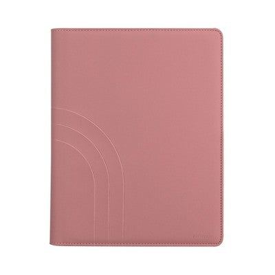 Altitude Padfolio8.5"x10.5" Vegan Leather Mauve Pink Debossed Arch
