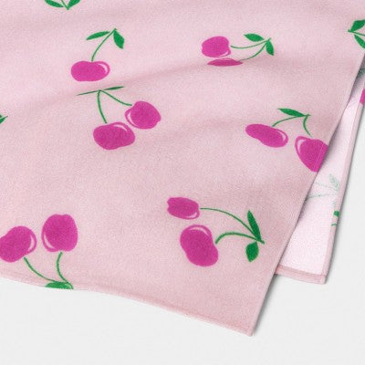 30"x60" Cherries Beach Towel Pink - Sun Squad