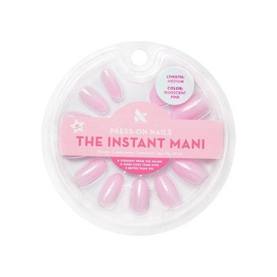 Olive & June Press-On Fake Nails - Iridescent Pink - 42ct