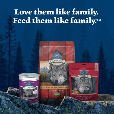 Blue Buffalo Wilderness Rocky Mountain Recipe High Protein Natural Adult Dry Dog Food Red Meat with Grain - 24lbs (LOCAL PICKUP ONLY)