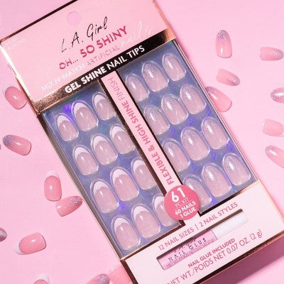 L.A. Girl Oh So Shiny Artificial Fake Nails - Dream Team