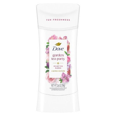 Dove Beauty Advanced Care Limited Edition Garden Tea Party Solid Antiperspirant & Deodorant Velvet Fig Bloom - 2.6oz