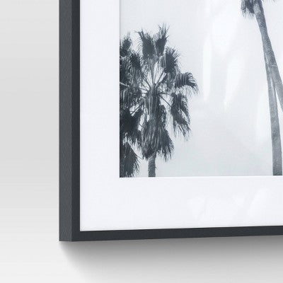 22"x28" Matted to 18"x24" Elevated Aluminum Poster Frame Black - Threshold: Modern Wall Decor Rectangle Shape (LOCAL PICKUP ONLY)
