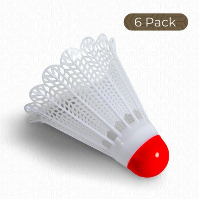 Eastpoint Badminton Shuttlecocks Tube of 6 Durable Nylon Birdies for Indoor and Outdoor Play Training and Practice Shuttlecock