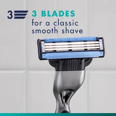 Gillette Mach3 Value Pack Razor - Handle + 6 Blade Refills