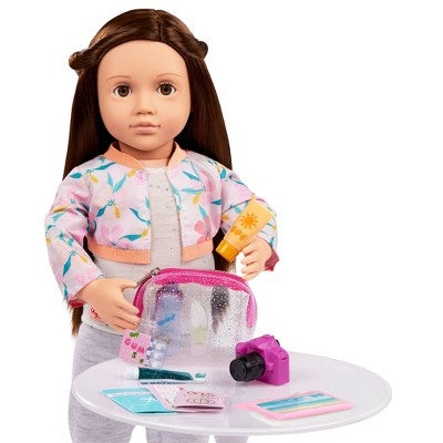 Our Generation Travel Time Storage Case with Stickers & Accessories Set for 18" Dolls