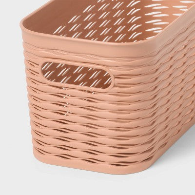 3pk Wave Assorted Decorative Basket Terracotta 5L Narrow 2c - Brightroom