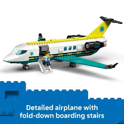LEGO City Emergency Air Ambulance Airplane Toy 60465