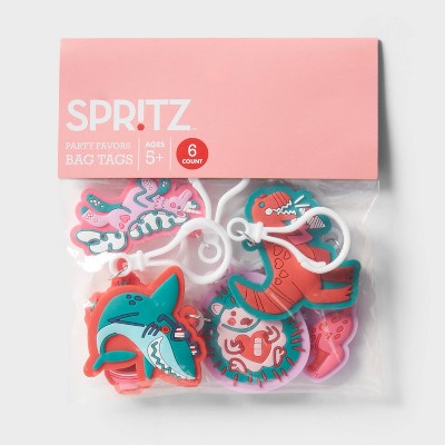 6ct Valentine's Day Bag Tag Party Favor Set - Spritz