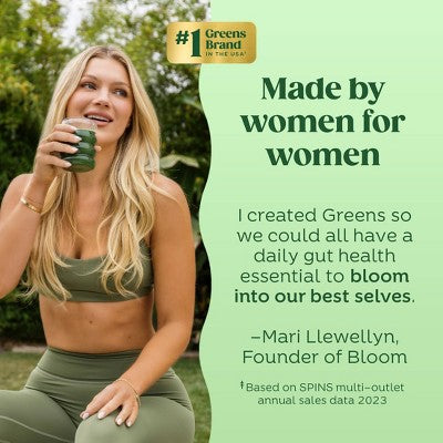 BLOOM NUTRITION Greens and Superfoods Powder - Watermelon - 5oz/25 Servings