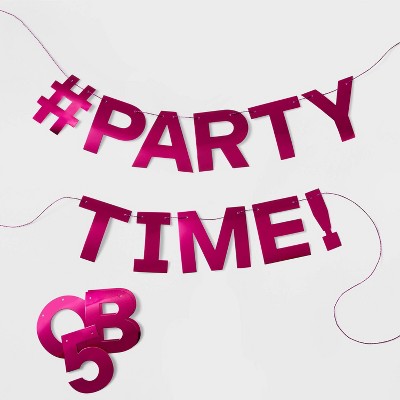 Hot Pink Metallic Create Your Own Banner - Spritz