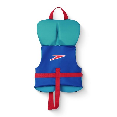 Speedo Shark Racer Kids' Spandex and Polyester Life Jacket Vest - Blue Youth Jacket (Size by Weight)