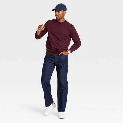 Men's Relaxed Fit Jeans - Goodfellow & Co Dark Wash 34x34