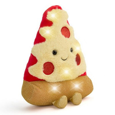 FAO Schwarz 11" Glow Brights Plush LED with Sound Pizza